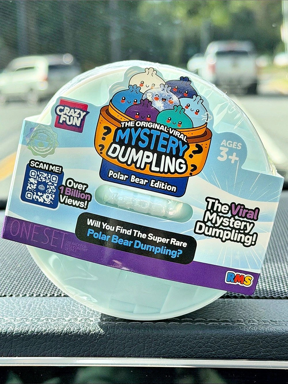RMS Crazy Fun Viral Mystery Dumpling Polar Bear Edition Squishy Toy NWT